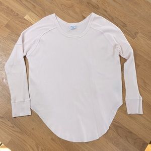 Tna Thermal Waffle Shirt - dusty pink